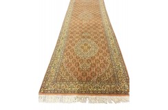 Dywan Tabriz 50Raj wełna kork+jedwab najwyższej jakości dywan - chodnik z Iranu ok 90x300cm