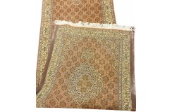 Dywan Tabriz 50Raj wełna kork+jedwab najwyższej jakości dywan - chodnik z Iranu ok 90x300cm