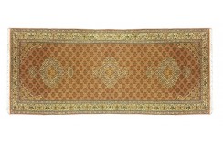 Dywan Tabriz 50Raj wełna kork+jedwab najwyższej jakości dywan - chodnik z Iranu ok 90x300cm