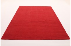 Solidny wełniany wysokiej jakości tkany ręcznie kilim 200x300cm czerwień