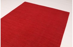 Solidny wełniany wysokiej jakości tkany ręcznie kilim 200x300cm czerwień