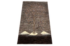 Etniczny dywan ręcznie tkany perski Gabbeh Loribaft Kaszkuli Iran 100% wełna gruby 100x160cm