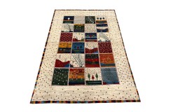 Wysokiej jakości dywan ręcznie wiązany Gabbeh Loribaft Kaszkuli Persja - Iran 100% wełna ok 200x300cm