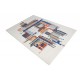 Unikatowy designerski nowoczesny dywan wełniany ok 160x230cm Indie 2cm gruby