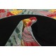 100% welniany ręcznie tkany czarny dywan okrągły Nepal Premium 250x250cm