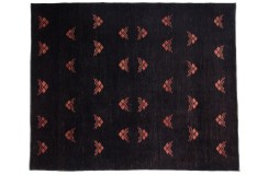 Dywan ręcznie tkany nowoczesny Ziegler 100% wełna ręcznie tkany luksusowy 220x270cm czarny
