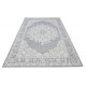 Stonowany designerski nowoczesny dywan wełniany ok 160x230cm Indie 2cm gruby kwiatowy z medalionem
