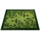 Zielony designerski nowoczesny dywan wełniany ok 160x230cm Indie 2cm gruby kwiatowy