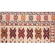 Kolorowy dywan kilim Gol Bardżasta 140x200cm z Afganistanu 100% wełna dwustronny soumak