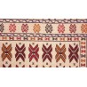 Etniczny kilim szary z Afganistanu dzieło Sumak nomadyczny 150x200cm