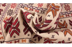 Etniczny kilim szary z Afganistanu dzieło Sumak nomadyczny 150x200cm