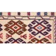 Kolorowy dywan kilim Gol Bardżasta 120x180cm z Afganistanu 100% wełna dwustronny soumak