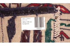 Etniczny kilim szary z Afganistanu dzieło Sumak nomadyczny 130x200cm