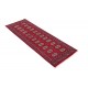 Chodnik Buchara dywan ręcznie tkany z Pakistanu 100% wełna czerwony ok 60x180cm