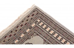 Oryginalny dywan Buchara z Pakistanu 100% wełna 60x180cm szary