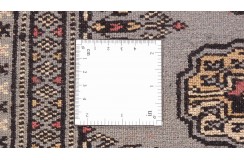 Oryginalny dywan Buchara z Pakistanu 100% wełna 60x180cm szary