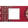 Oryginalny dywan Buchara z Pakistanu 100% wełna 60x180cm czerwony