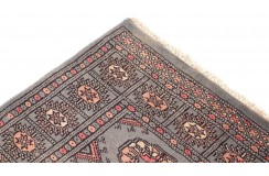 Oryginalny dywan Buchara z Pakistanu 100% wełna 60x180cm szary