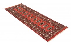 Oryginalny dywan Buchara z Pakistanu 100% wełna 60x180cm ceglasty
