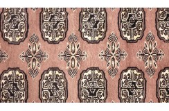 Oryginalny dywan Buchara z Pakistanu 100% wełna 70x200cm brązowy