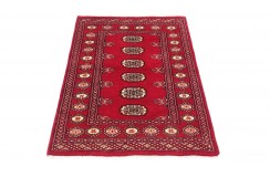 Oryginalny dywan Buchara z Pakistanu 100% wełna 80x120cm czerwony