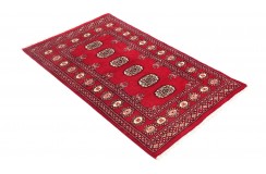 Oryginalny dywan Buchara z Pakistanu 100% wełna 80x120cm czerwony