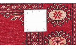 Oryginalny dywan Buchara z Pakistanu 100% wełna 80x120cm czerwony