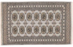 Chodnik Buchara dywan ręcznie tkany z Pakistanu 100% wełna szary ok 80x120cm