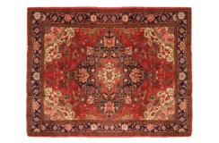 Perski wełniany recznie tkany dywan Heriz z ornamentami ok 210x280cm
