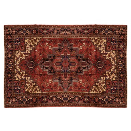 Perski wełniany recznie tkany dywan Heriz z ornamentami ok 200x300cm