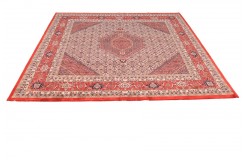 Herati ręcznie tkany dywan Bidjar z Indii wełniany klasyczny 250x250cm