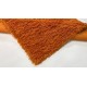 Gruby dywan shaggy wełna owcza 170x240cm pomarańczowy, ręcznie tkany - Indie