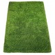 Gruby dywan shaggy wełna owcza 170x240cm zielony, ręcznie tkany - Indie