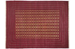 Kobierzec Turkmen z Afganistanu 100% wełniany klasyczny orientalny dywan ręcznie tkany 300x400cm