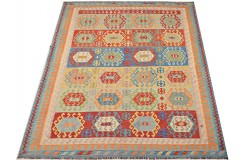 Etniczny kilim szary z Afganistanu dzieło Chobi nomadyczny 300x400cm