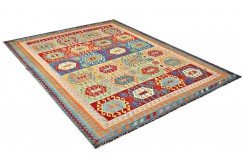 Etniczny kilim szary z Afganistanu dzieło Chobi nomadyczny 300x400cm