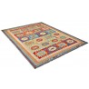 Etniczny kilim szary z Afganistanu dzieło Chobi nomadyczny 300x400cm
