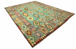 Etniczny kilim szary z Afganistanu dzieło Chobi nomadyczny 300x400cm
