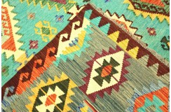 Etniczny kilim szary z Afganistanu dzieło Chobi nomadyczny 300x400cm