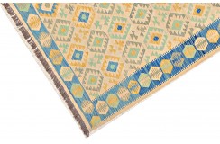 Etniczny kilim szary z Afganistanu dzieło Chobi nomadyczny 250x300cm