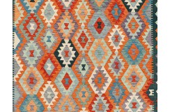 Etniczny kilim szary z Afganistanu dzieło Chobi nomadyczny 250x300cm