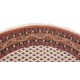 Wełniany ręcznie tkany dywan Mir Saruk z Indii 200x200cm orientalny beżowy okrągły