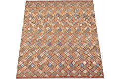Etniczny kilim szary z Afganistanu dzieło Chobi nomadyczny 300x400cm