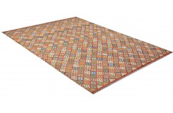Etniczny kilim szary z Afganistanu dzieło Chobi nomadyczny 300x400cm