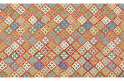 Etniczny kilim szary z Afganistanu dzieło Chobi nomadyczny 300x400cm