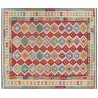 Kolorowy dywan kilim Maimana 250x300cm z Afganistanu 100% wełna dwustronny rustykalny