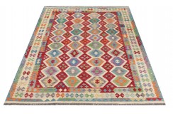 Etniczny kilim szary z Afganistanu dzieło Chobi nomadyczny 250x300cm