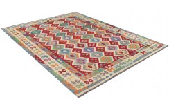Etniczny kilim szary z Afganistanu dzieło Chobi nomadyczny 250x300cm