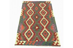 Etniczny kilim szary z Afganistanu dzieło Chobi nomadyczny 100x160cm