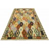 Etniczny kilim szary z Afganistanu dzieło Chobi nomadyczny 250x350cm